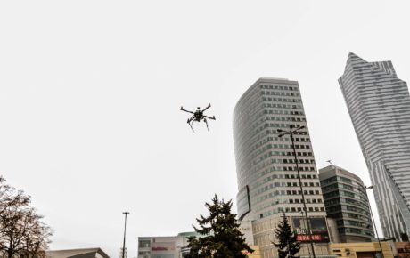 Intelligent drone for more precise monitoring of high construction buildings